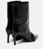 Coperni Logo leather ankle boots