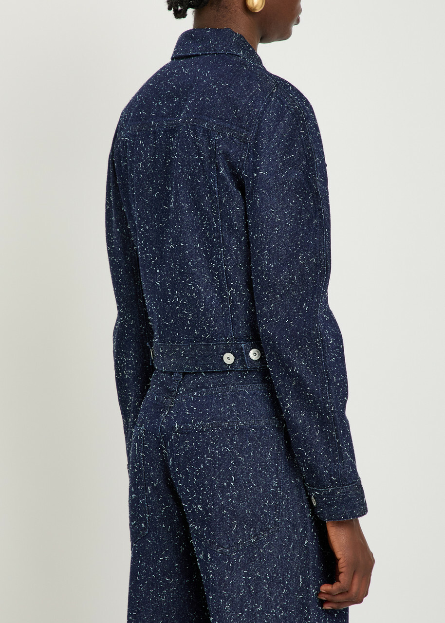 Jacquemus La Veste De-nimes Ovalo Denim Jacket Navy
