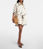 Alémais Printed cotton shorts