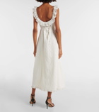 Rixo Patsy broderie anglaise cotton midi dress