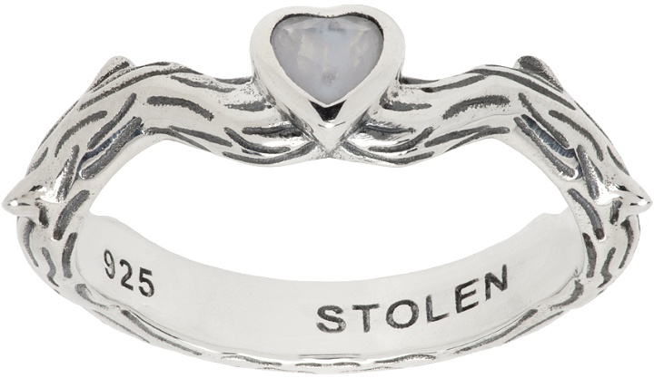 Photo: Stolen Girlfriends Club Silver Twisted Baby Heart Ring