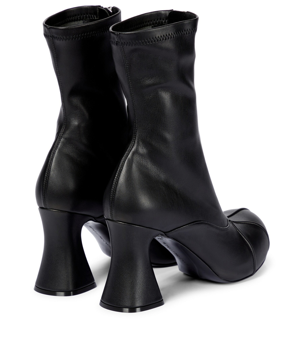 Stella McCartney Black Leather Ankle Boots