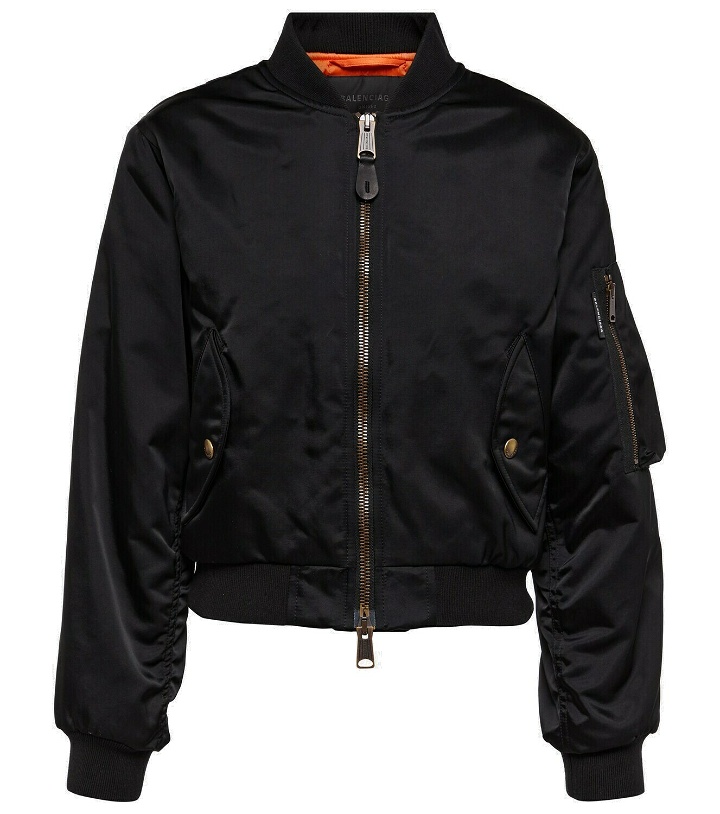 Photo: Balenciaga - Shrunk cropped bomber jacket
