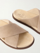 Brunello Cucinelli - Suede Slides - Brown