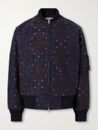 Kardo - Max Embroidered Cotton Bomber Jacket - Blue