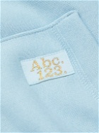 Abc. 123. - Logo-Detailed Cotton-Blend Jersey Hoodie - Blue