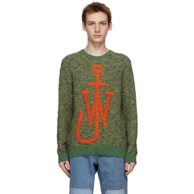 Photo: JW Anderson Green Textured Anchor Jumper