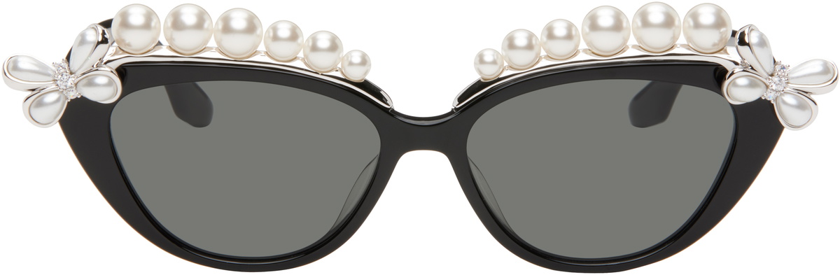 SHUSHU/TONG Black YVMIN Edition Front Jeweled-Bowknot