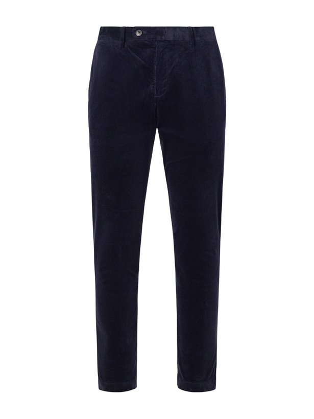 Photo: Sunspel - Straight-Leg Cotton-Corduroy Suit Trousers - Blue