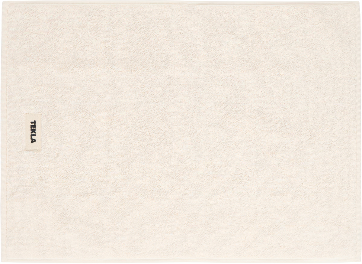 Tekla Off-White Terry Bath Mat
