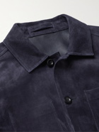 MR P. - Suede Chore Jacket - Blue - XS