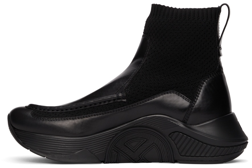Giorgio Armani Black Paneled Chunky-Soled High-Top Sneakers Giorgio Armani