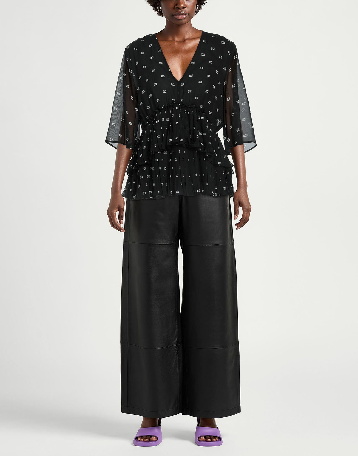 Ganni Womens Top in Black