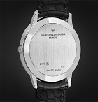 Vacheron Constantin - Patrimony Hand-Wound 40mm 18-Karat White Gold and Alligator Watch - Men - Silver