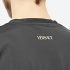 Versace Men's Greek Band Sleeve T-Shirt in Black/Gold