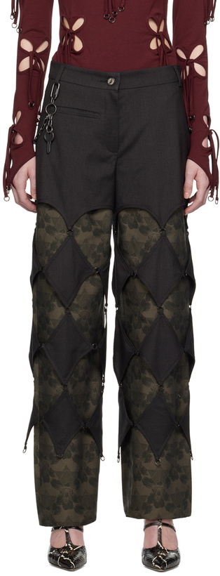 Photo: J.KIM Black Lattice Trousers