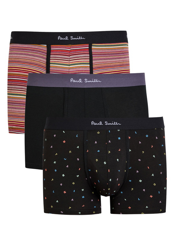Photo: Paul Smith Stretch-cotton Trunks set of Three Multicoloured