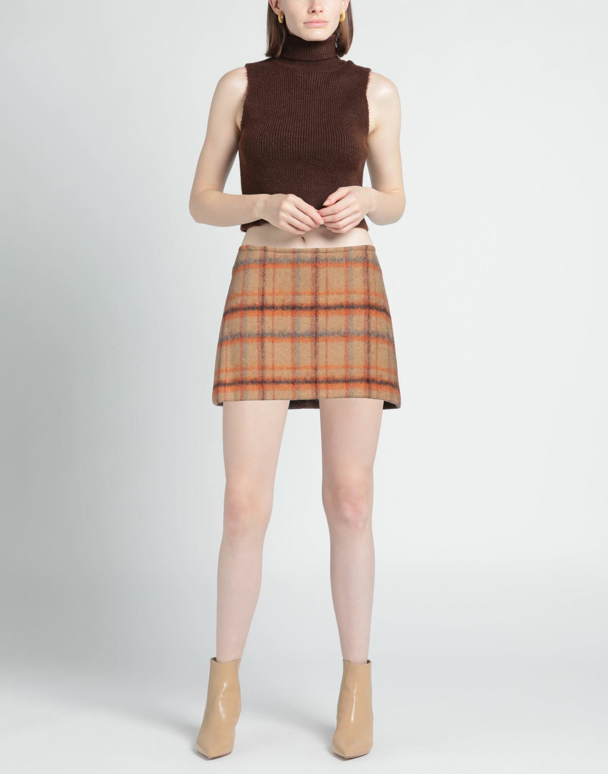 Jucca Womens Mini skirt Camel