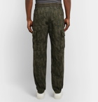 James Perse - Tapered Camouflage-Print Cotton-Ripstop Cargo Trousers - Green