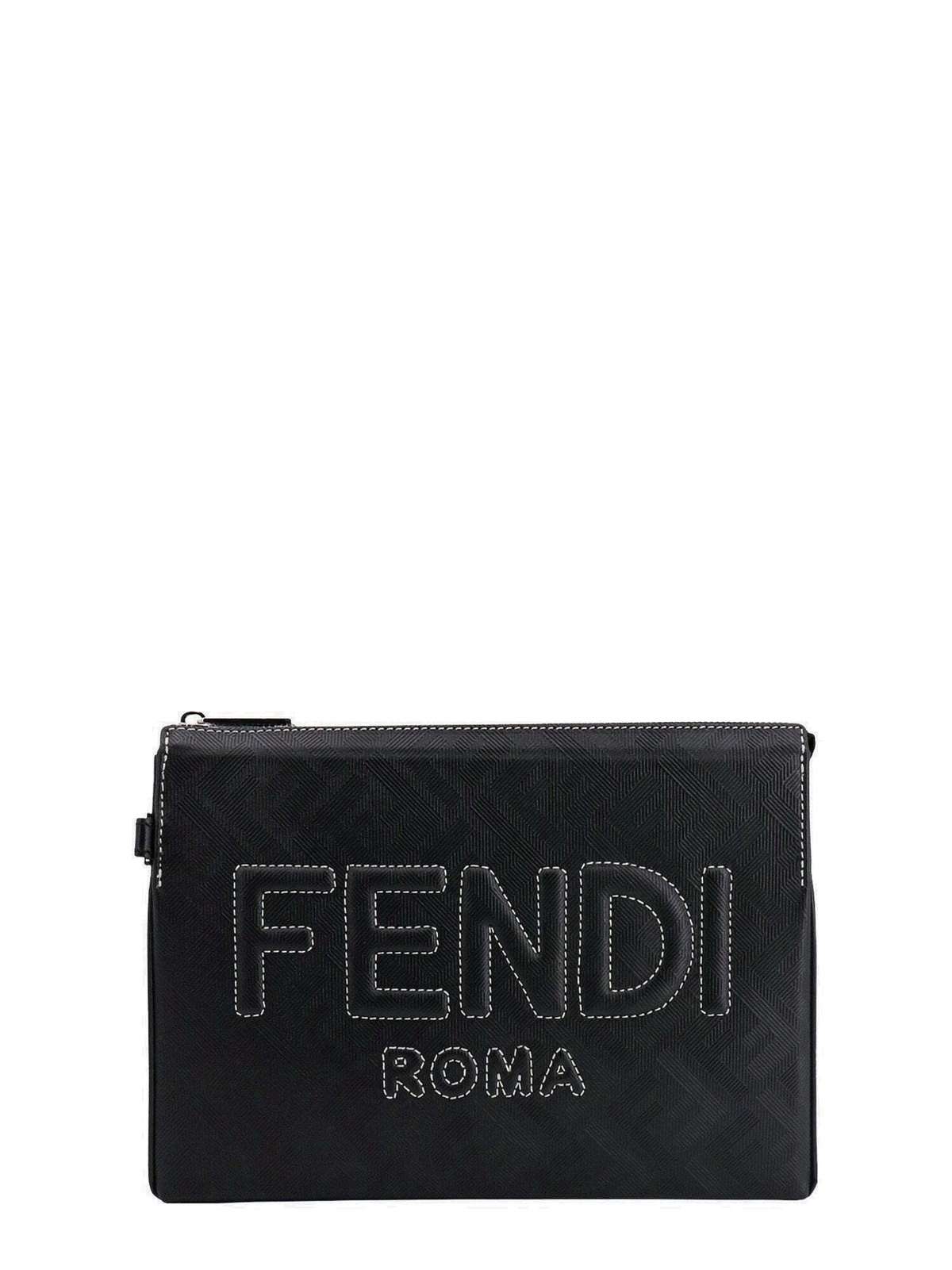 Fendi Clutch Black Mens Fendi