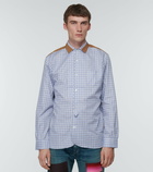 Junya Watanabe - Patchwork cotton and nylon shirt