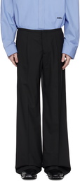 032c Black '032c Office Attire' Wide Leg Suit Trousers