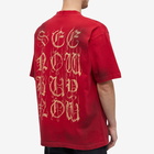 Balenciaga Men's Metal Logo T-Shirt in Red