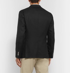 Boglioli - Black Slim-Fit Unstructured Wool-Hopsack Blazer - Black