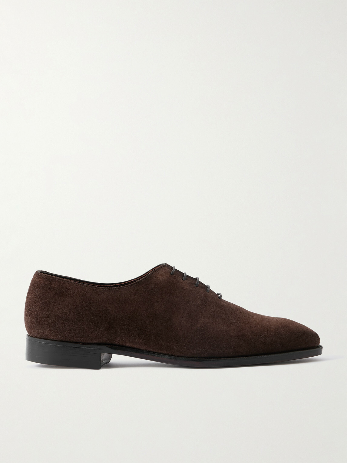 George Cleverley - Merlin Whole-Cut Suede Oxford Shoes - Brown