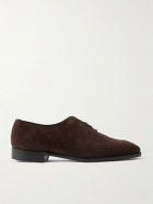 George Cleverley - Merlin Whole-Cut Suede Oxford Shoes - Brown