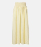 Montce Millie gingham cotton maxi skirt