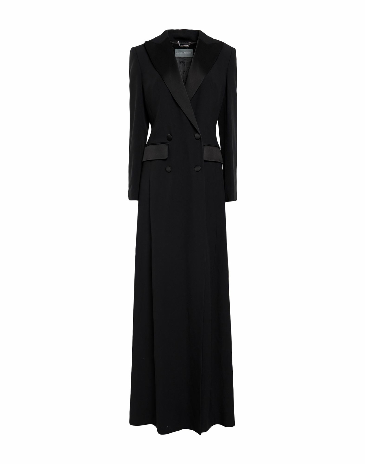 Alberta Ferretti Womens Overcoat & Trench Coat in Black