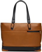 master-piece Brown Gloss Tote