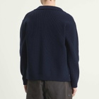 FrizmWORKS Men's Ultra Heavyweight Collar Cardigan in Navy