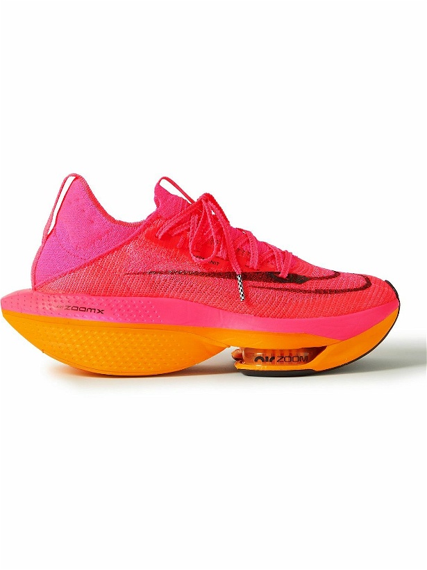 Photo: Nike Running - Air Zoom Alphafly Next% 2 AtomKnit Running Sneakers - Pink