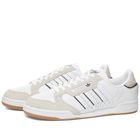 Adidas Men's Continental 80 Stripes Sneakers in White/Core Black