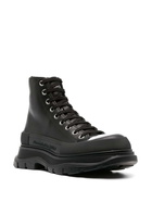 ALEXANDER MCQUEEN - Tread Slick Leather Ankle Boots