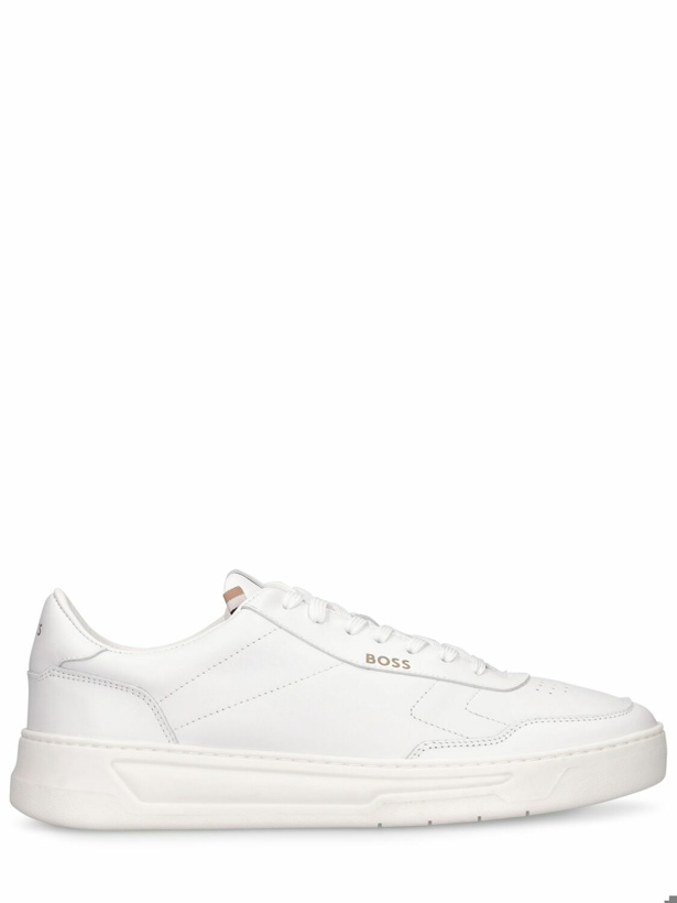 Photo: BOSS - Baltimore Leather Low Top Sneakers