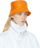 Bottega Veneta Orange Intreccio Jacquard Bucket Hat
