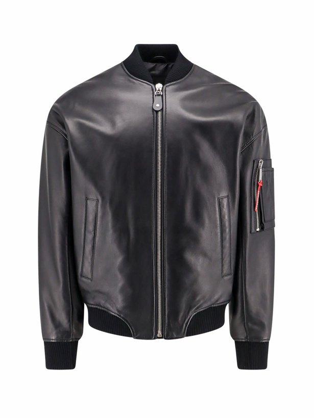 Photo: Dsquared2 Leather Bomber Jacket