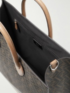 Fendi - Logo-Print Coated-Canvas and Leather Tote Bag