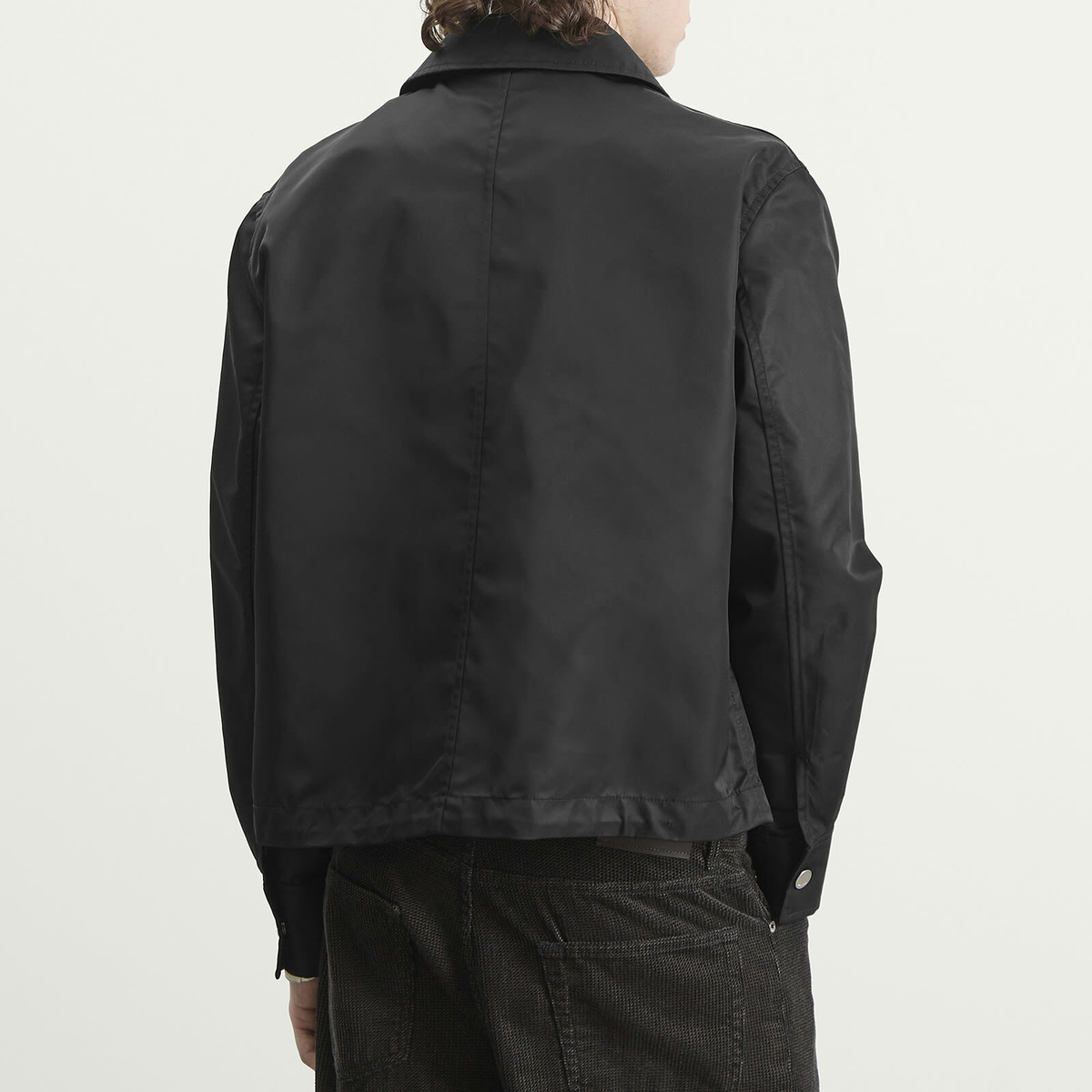 AMI Paris Men's Denim Jacket With Ami De Coeur Stud in Noir