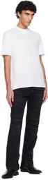 Balmain Black Vintage Denim Biker Jeans