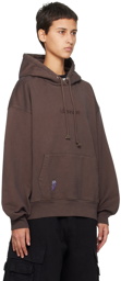 (di)vision Brown Embroidered Hoodie