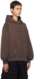 (di)vision Brown Embroidered Hoodie