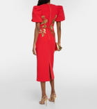 Rebecca Vallance Versailles sequined crêpe midi dress