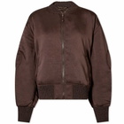 Acne Studios Women's Olanik Bomber Jacket in Chocolate Brown