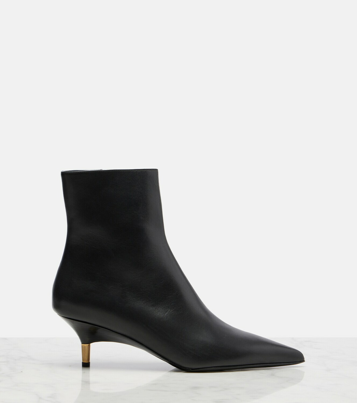 Khaite Bella leather ankle boots