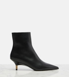 Khaite Bella leather ankle boots