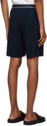 BOSS Navy Jacquard Shorts